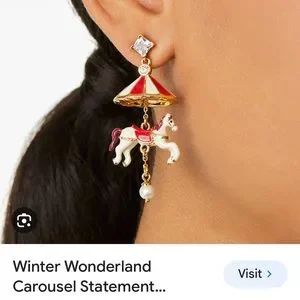 Kate insdispensable spade unicorn earrings